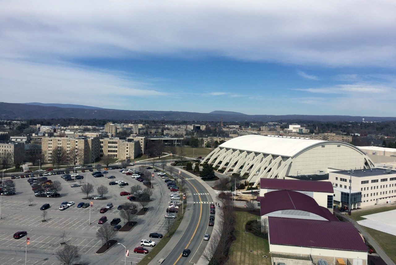 View from WeatherSTEM camera on top of Lane Stadium.