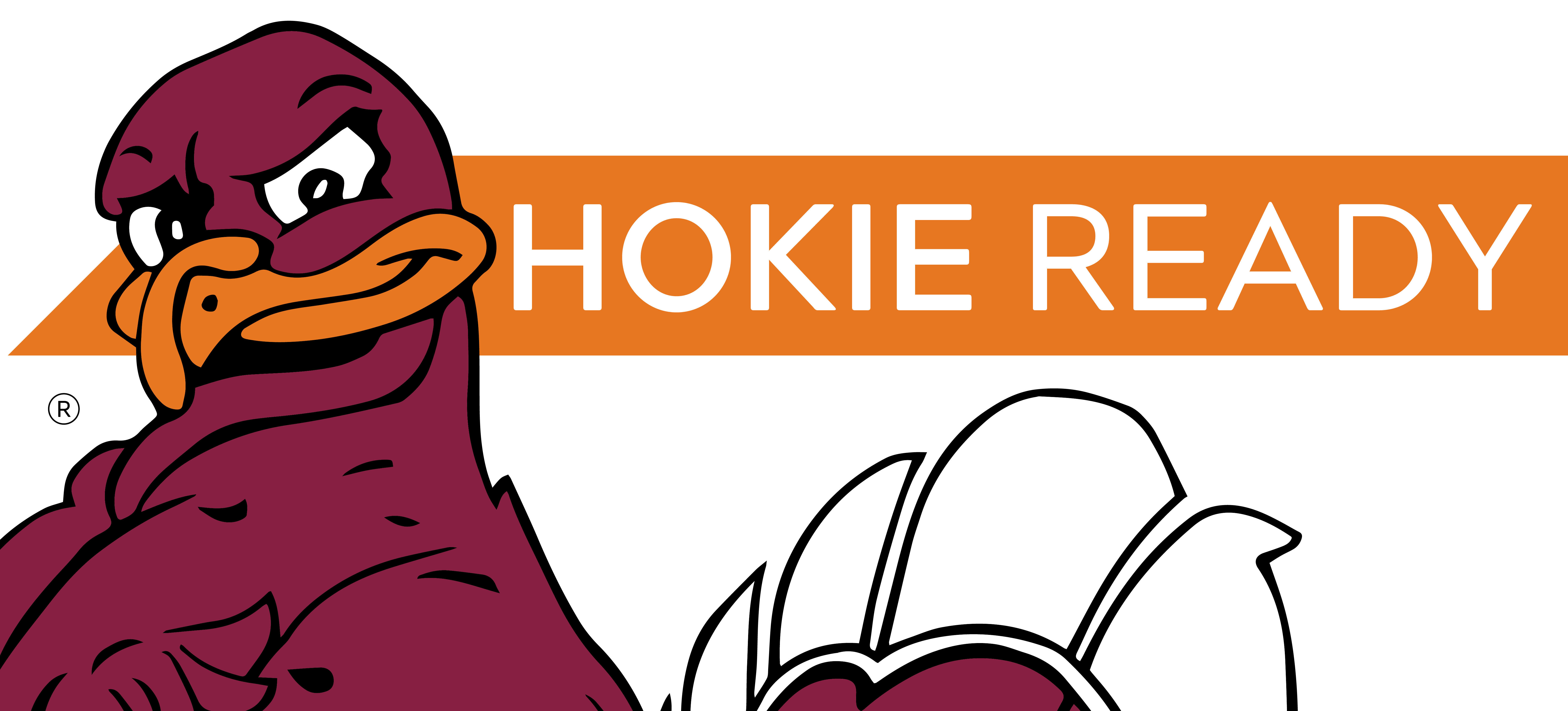 Finger pointing to Hokie Ready app features