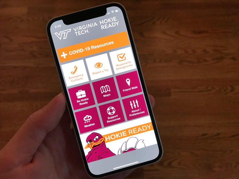Hokie Ready App homescreen