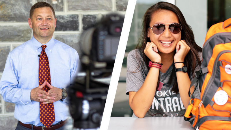 Vice President for Student Affairs Frank Shushok and student leader